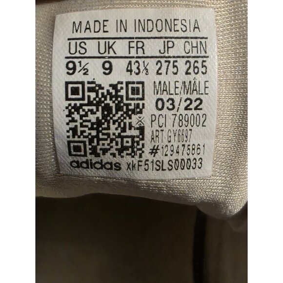 Adidas Originals ZX 22 Boost Running Shoes Cream Bliss White Mens Size 9.5 - Picture 9 of 9